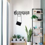 Wallity Gancho de pared de metal negro